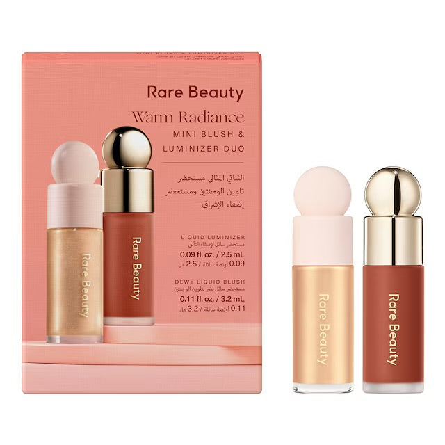 Rare Beauty Warm Radiance Mini Blush & Luminizer Duo